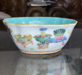 A 19th Century Tongzhi Mark Period Chinese Famille Rose Bowl
