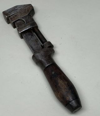 Vintage Antique Girard Wrench Co.  Adjustable Monkey Wrench 8 1/2 " Long