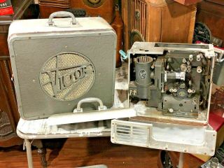 Antique Victor 16mm Projector Matching Speaker Cabinet 60b Power Amplifier