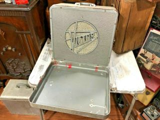 Antique Victor 16mm projector matching speaker cabinet 60B Power Amplifier 4