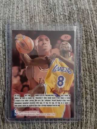 96 - 97 fleer ultra Kobe Bryant rookie card 52 LAKERS 2
