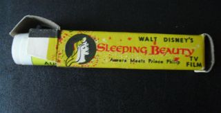 Vintage Lido Walt Disney Sleeping Beauty Tv Film Toy Paper Roll Aurora