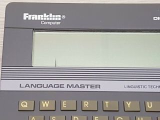 Franklin Vintage Computer Language Master Dictionary Thesaurus 1987 LM - 2000 3