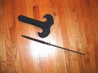 [sd - 016] Japanese Samurai Sword: Mumei Yari Spear Blade And Saya