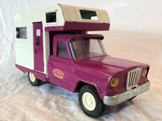 Vintage 1960’s Mini Tonka Jeep Gladiator Camper Truck 70 Steel Toy Usa Classic