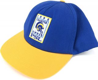 Los Angeles Rams 1995 Hat Vintage Football Cap Psl Charter Owner Nfl Adjustable