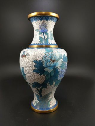 Vintage Jingfa Chinese Cloisonne Vase