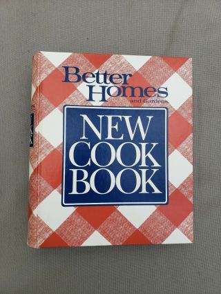 Vintage 1989 Better Homes And Gardens Cook Book Red Plaid Metal Rings