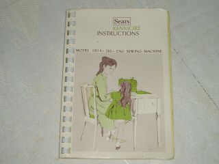 Vintage Sears Kenmore Instruction Book Model 1914 Zig Zag Sewing Machine