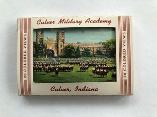 Vintage Culver Military Academy 20 Miniature Postcard Set Culver,  Indiana -
