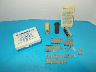 Vtg.  Wwii 1944 Army / Air Force Personalized Marking Kit In Case