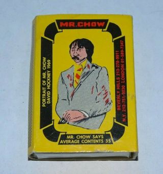 Vintage Mr Chow Matchbox Ed Ruscha David Hockney