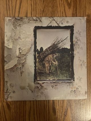 Led Zeppelin Iv 4 Lp Vinyl Record Album Zoso Vintage 1971 Sd - 7208 Inner Vg,  /vg,