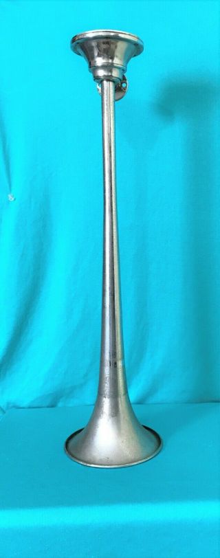 Vintage Grover Products Stainless Steel Air Horn Pat.  No.  2281539/ 24 1/2