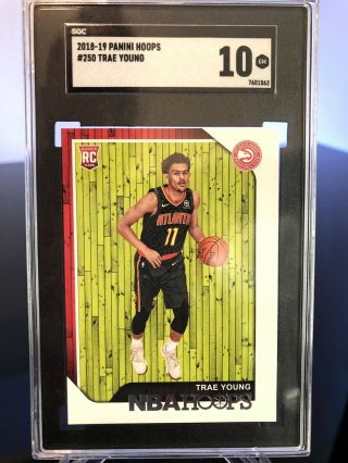 2018 Nba Hoops 250 Trae Young Sgc 10 Gem Rc Rookie Comp Psa Bgs