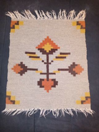 Vintage Native American Navajo Indian Wool Rug Great Designs & Colors