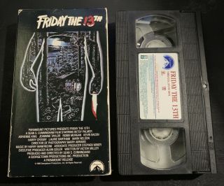 Friday The 13th Part 1 Gateway Vhs Horror Movie Cult Slasher Vintage