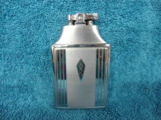 Ronson Vintage Lighter With Cigarette Case - Art Metal Newark,  Nj Usa