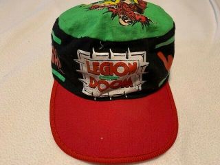 Vintage 1990s Wwf Wrestling Legion Of Doom Cap Hat Road Warriors Kids Hat Wcw