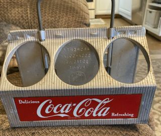 Vintage 1950s Drink Coca Cola Six Pack Carrier Over 60 Year Old Dent Dirt Rust