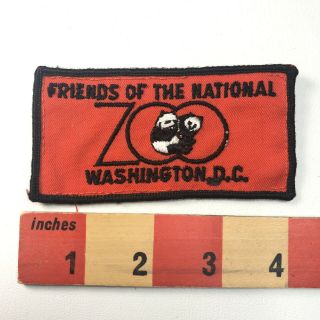 Vtg Twill Friends Of The National Zoo Panda Washington D.  C.  Red Patch 05k5