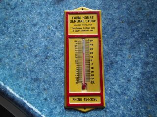 Vintage Advertising Thermometer From Farm House Store Mountain Home Utah
