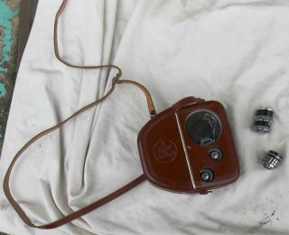 Vintage Paillard Bolex B - 8 8mm Movie Camera With Leather Case