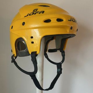 Jofa Hockey Helmet 690m Medium 53 - 58 Senior Yellow Vintage Okey