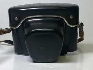 Vintage Praktica Film Camera W/ Carl Zeiss 50mm 2.  8 Lens W/ Leather Case
