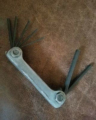 Vintage Eklind Tool Fold - Uni - Key No.  71 Hex (a)