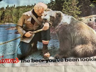 Vintage Hamm’s Beer Poster Grizzly Bear The Beer You’ve Been Looking For 4154 2