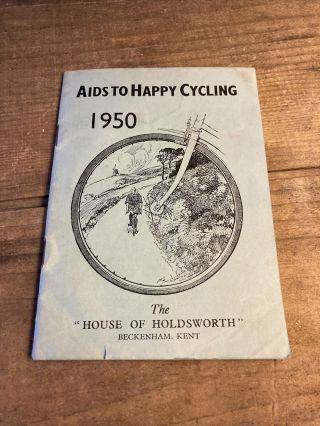 Vintage 1950 Aids To Happy Cycling Bicycle Booklet