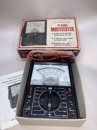 Vintage Micronta Multitester 27 Range No.  22 - 203u