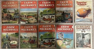 Antique Vintage Farm Mechanics Popular Science Everyday Engineering Magazines