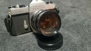 Vintage Asahi Honeywell Pentax Spotmatic Camera Body And Lens