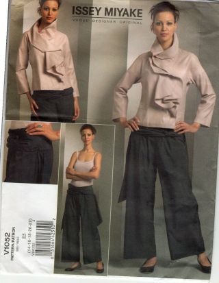 Issey Miyake Jacket & Pants Vogue 1052 Uncut Bust 36 - 44 Vintage Sewing Pattern