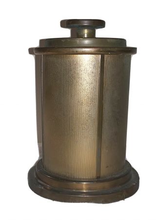 Vintage Brass Spring Loaded Pop Up Cigarette Dispenser Holds 25 6 " H