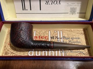 Vintage Dunhill Large Billiard Shell Briar Lb F/t " 4s " Pipe