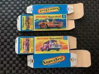 2 Matchbox Superfast Htf/vintage Boxes Only For 