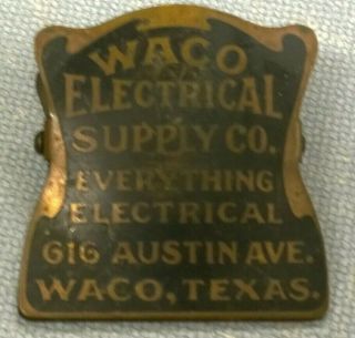 Vintage The Greenduck Co.  Metal Clip / Waco Electric Supply Co.  / Texas