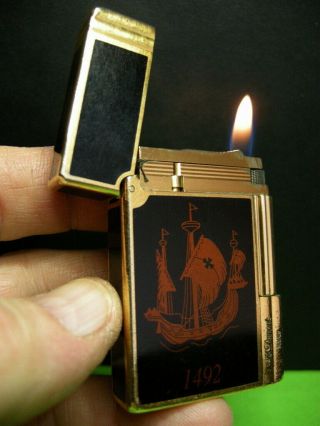 Rare S.  T.  Dupont Colombus Lighter Limited Edition - Briquet Accendino Feuerzeug