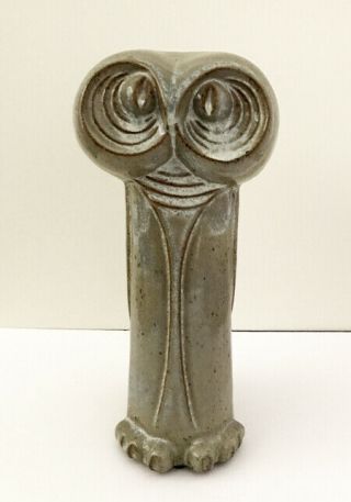 Vintage Jaru Owl Ceramic Sculpture Mid - Century Modern Art Pottery California 11 "