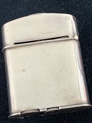 Vintage Sterling Silver BENEY Lift Arm Pocket Lighter With Double Wind Screen 3