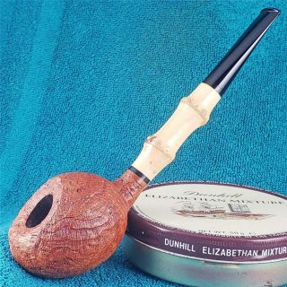 Unsmoked Nate Armentrout Large Bamboo Scoop Freehand American Estate Pipe