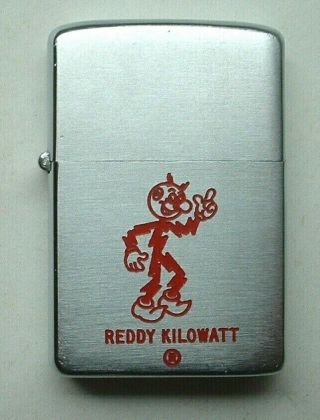 Reddy Kilowatt Zippo Cigarette Lighter Advertising Wm A Lewny