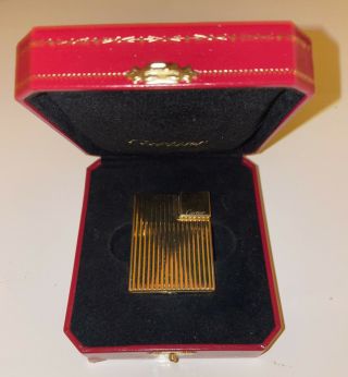 Cartier Gold Gadroon Motif Lighter