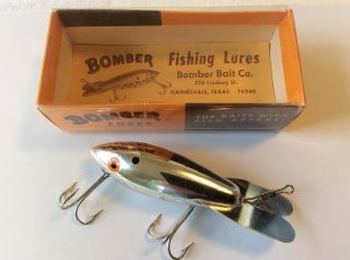 Vintage Wood Bomber Lure,  6mo Metachrome Color -,
