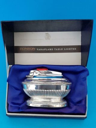 Vintage Ronson Varaflame Table Cigarette Lighter -