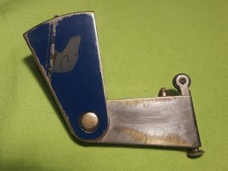 Vintage Antique Imco 3400 Klips Enamel Swing Out Purse,  Pocket Lighter Art Deco