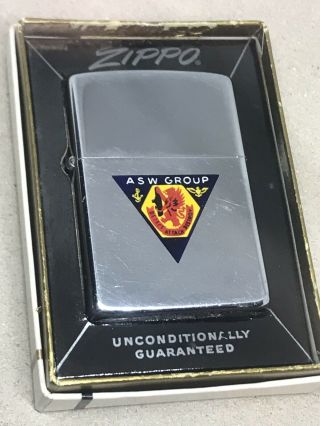 Vintage ASW Anti Submarine Group Town & Country Zippo Lighter - Detect Destroy 2